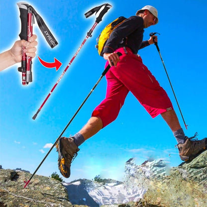 Foldable Lightweight Aluminum Hiking Poles – Trekking Sticks