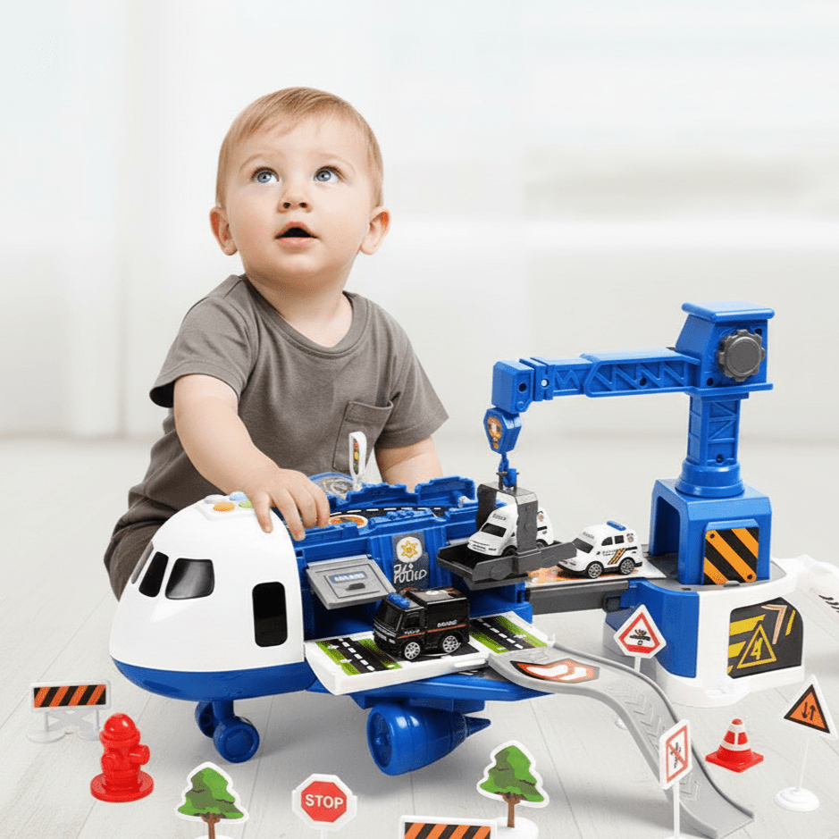 Airplane & Vehicle Toy Set – Educational Kids Toys