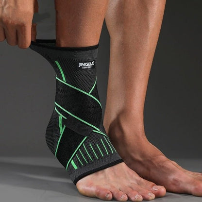 Ankle Support Sleeve with Bandage – Compression Brace