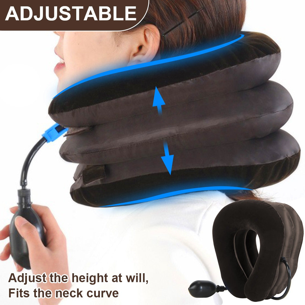 Inflatable Neck Support Brace for Pain Relief