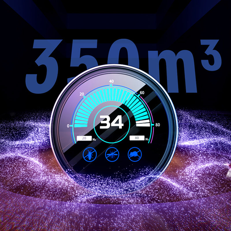 Ultrasound pest control with 360° protection