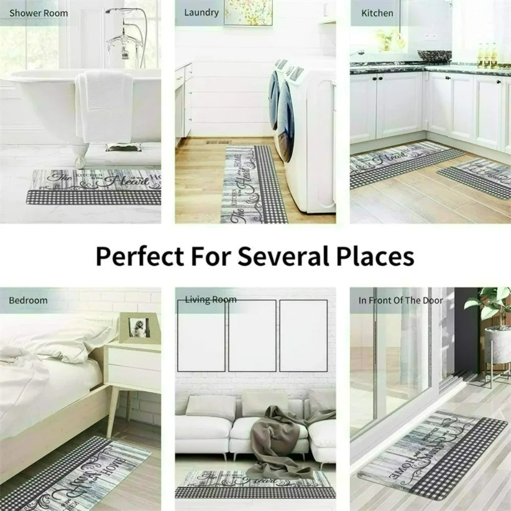 Play Mat with Colorful Hand and Footprints, Non-Slip
