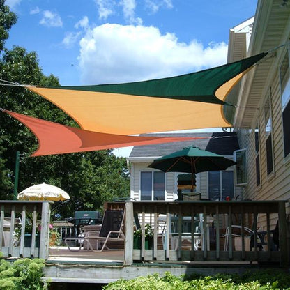 Triangle sun sail HDPE – Weatherproof with 90% UV protection
