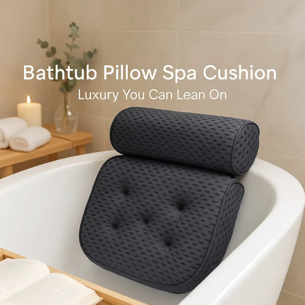 Bathtub Pillow Spa Cushion for Neck & Back Comfort