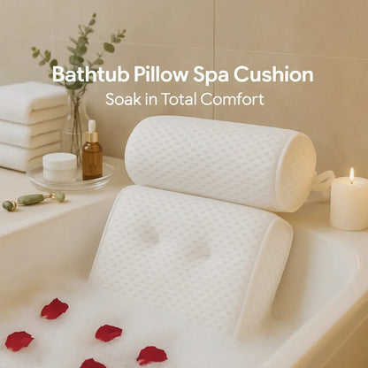 Bathtub Pillow Spa Cushion for Neck & Back Comfort