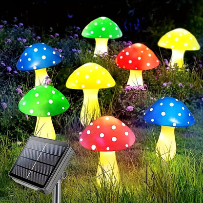 Solar Mushroom Garden Lights – 16-Head Outdoor Lawn Decor