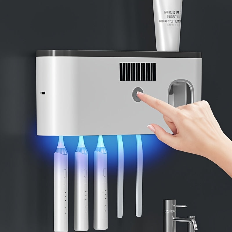 Smart Toothbrush Holder with UV Sterilization & Dryer