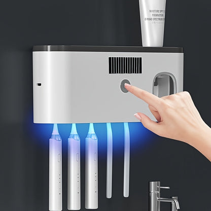 Smart Toothbrush Holder with UV Sterilization & Dryer