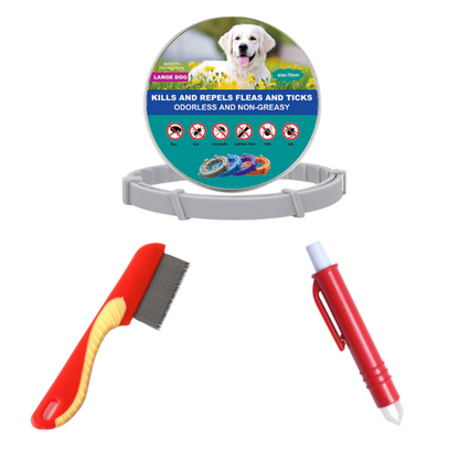 Flea & Tick Collar for Dogs & Cats - Natural Protection