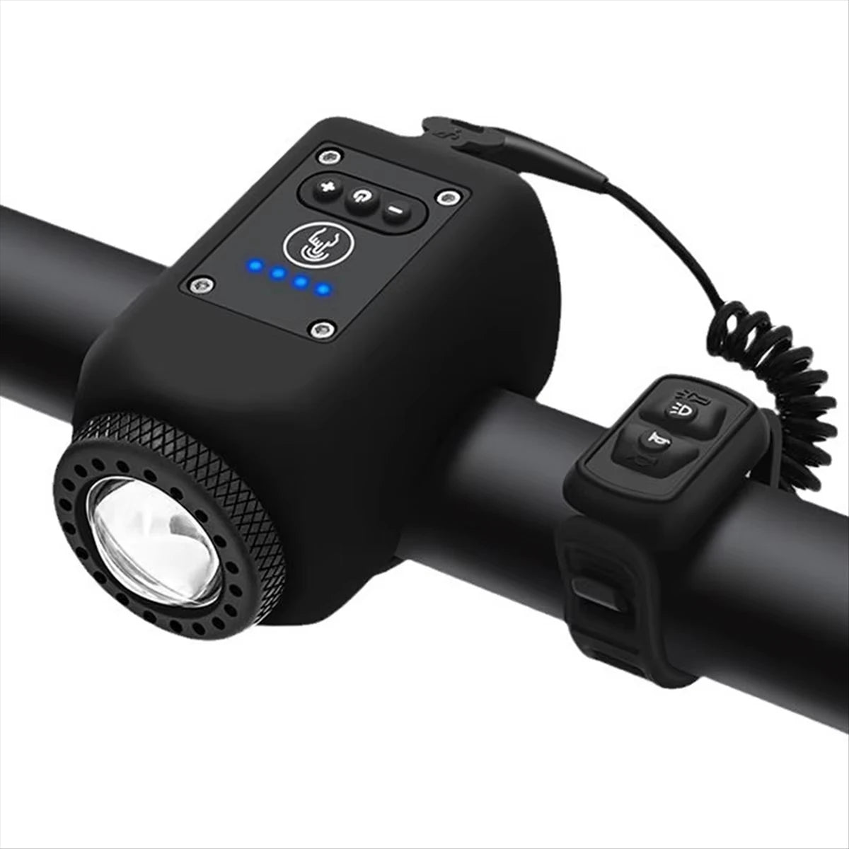 Electric Bike Horn with Front LED Light