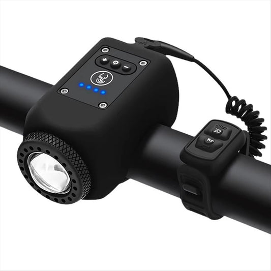 Electric Bike Horn with Front LED Light