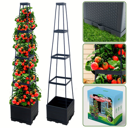 Self-Watering Tomato Planter with Trellis Box