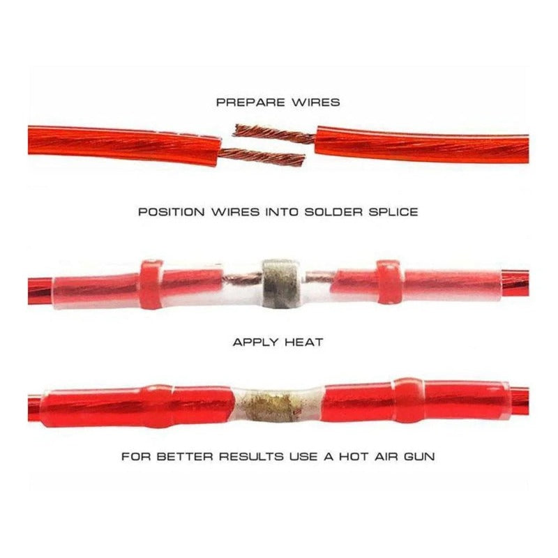 Waterproof Solder Seal Wire Connectors – Heat-Shrink Electrical Sleeves – image 3