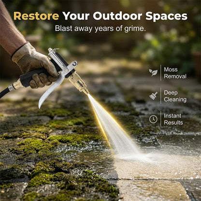 High-Pressure Garden Spray Gun with Adjustable Nozzle