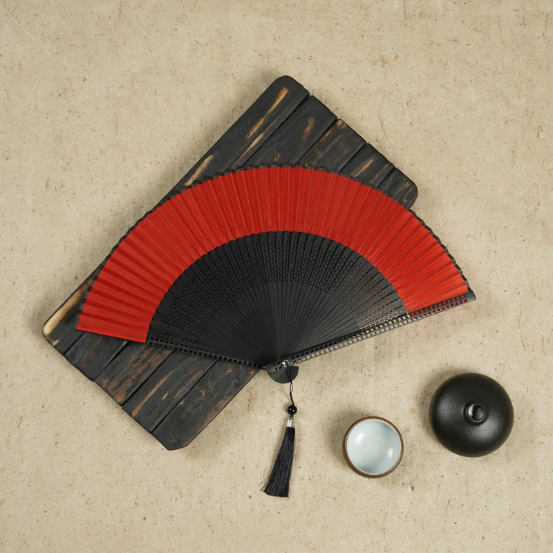 Foldable Silk and Bamboo Hand Fan