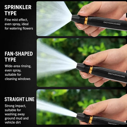 High-pressure water spray with adjustable jet