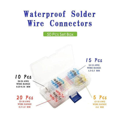 Waterproof Solder Seal Wire Connectors – Heat-Shrink Electrical Sleeves – image 7
