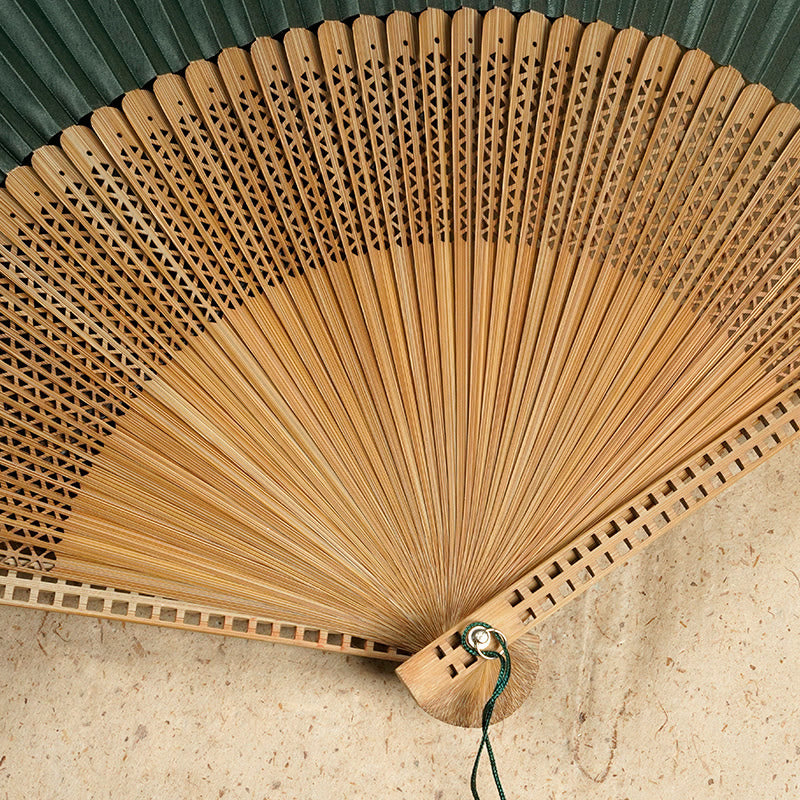 Foldable Silk and Bamboo Hand Fan