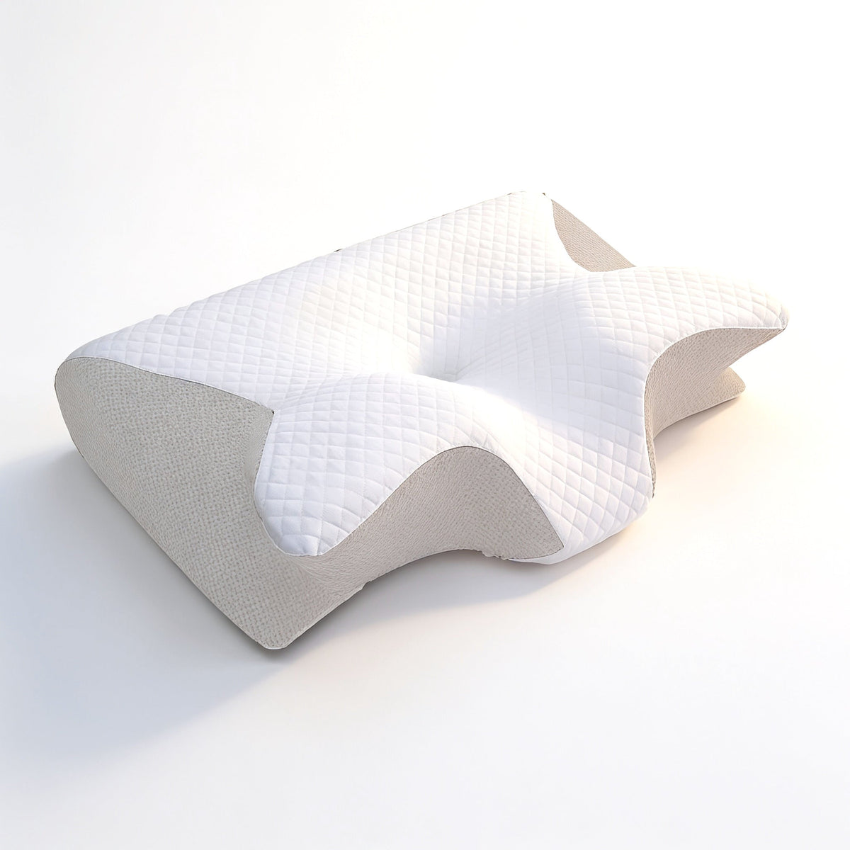 Butterfly Memory Foam Neck Pillow with Two Heights