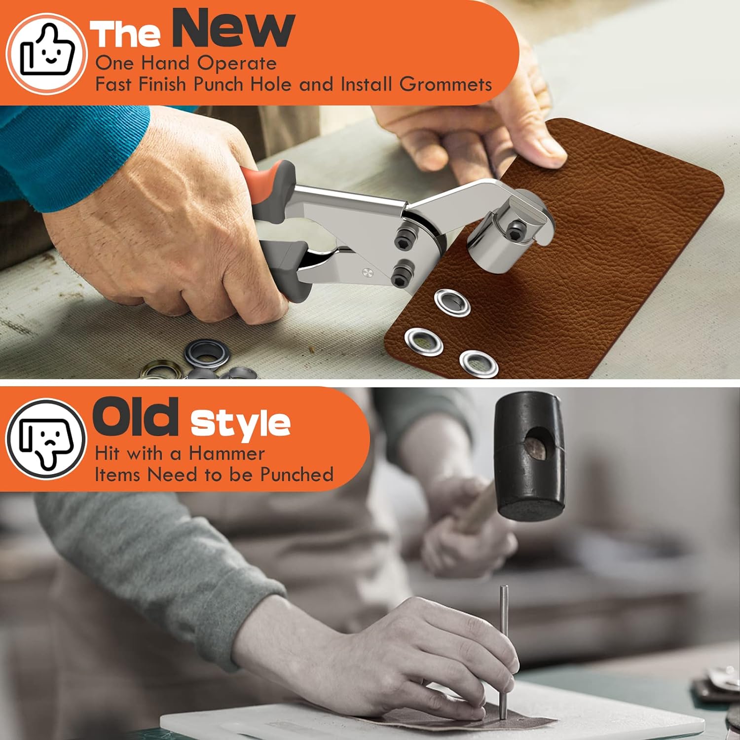 Heavy-duty eyelet punch tool