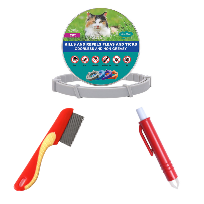 Flea & Tick Collar for Dogs & Cats - Natural Protection