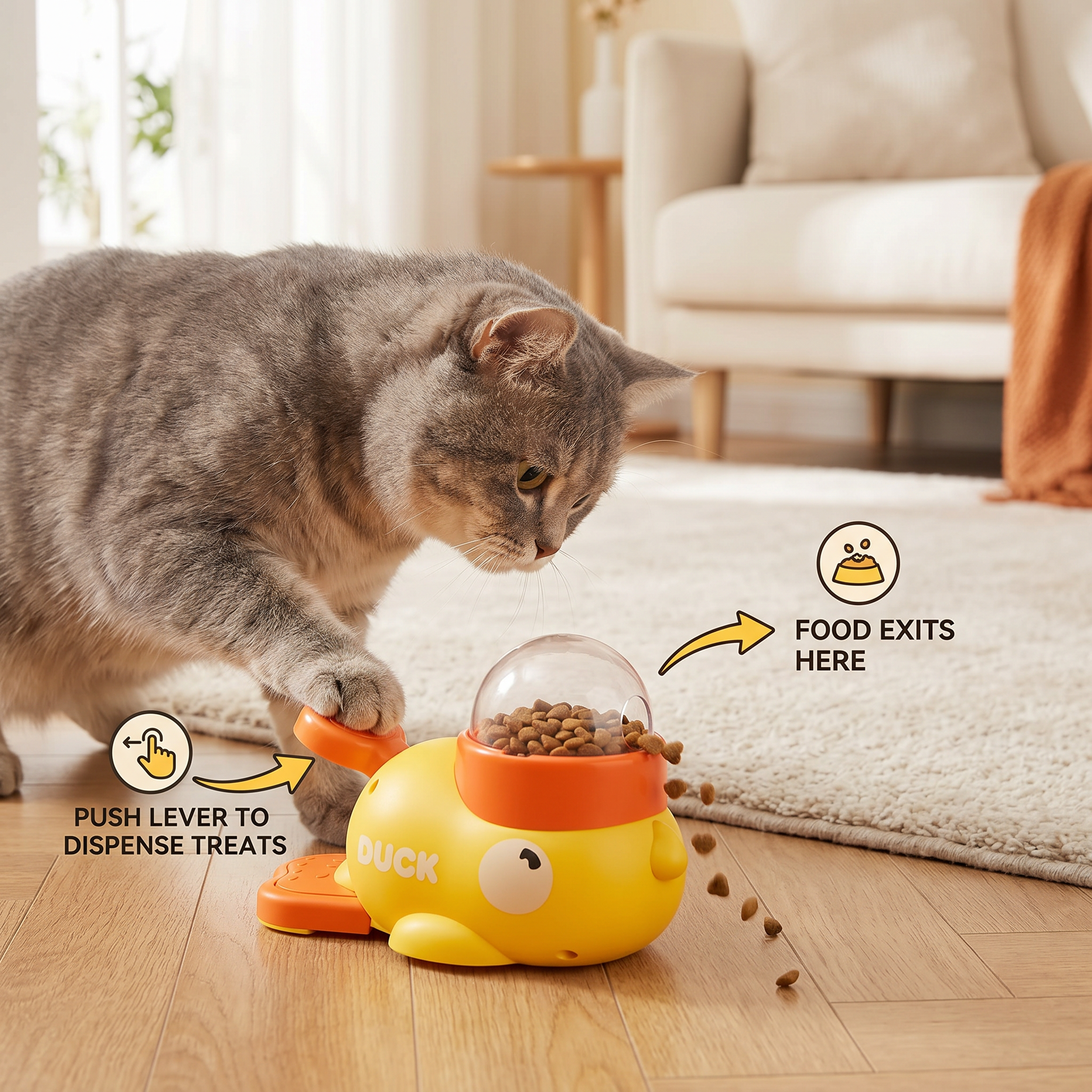 Interactive Game Food Dispenser for Cats – image 3