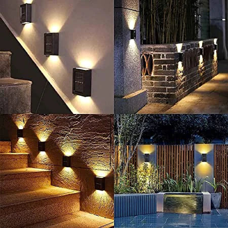 LED Solar Wall Light Warm White IP65 – Wireless for Garden and Terrace