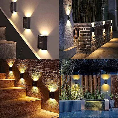 LED Solar Wall Light Warm White IP65 – Wireless for Garden and Terrace