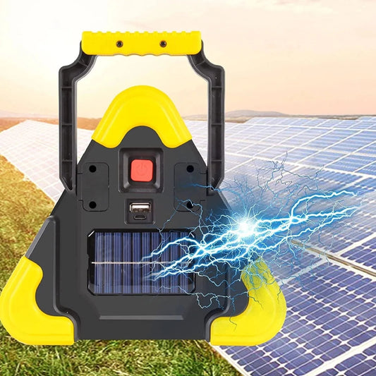 2-IN-1 Solar Emergency Triangular Roadside Signal Light