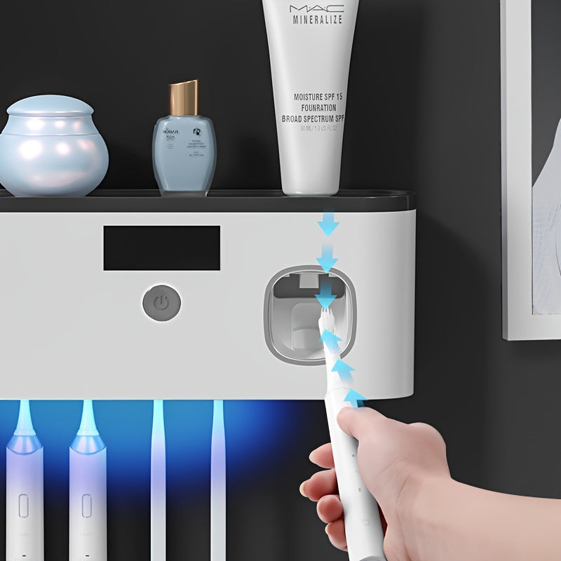 Smart Toothbrush Holder with UV Sterilization & Dryer