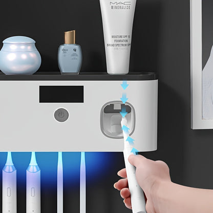 Smart Toothbrush Holder with UV Sterilization & Dryer