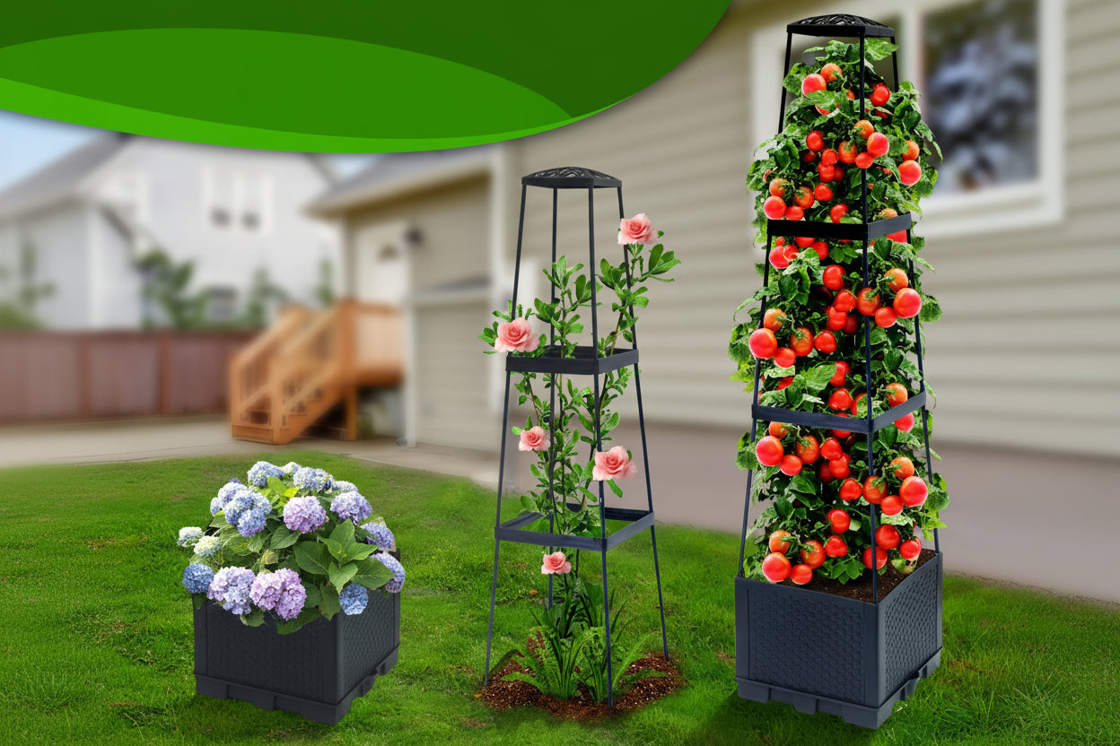 Self-Watering Tomato Planter with Trellis Box