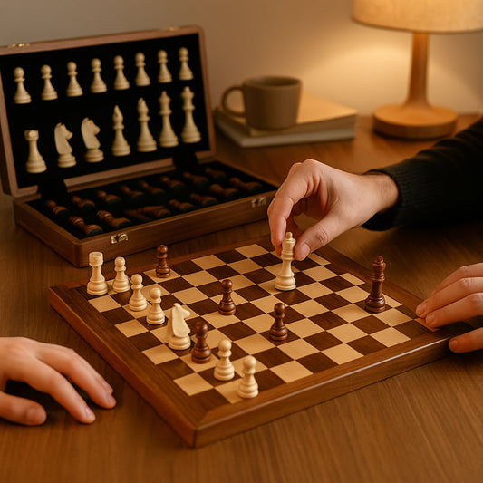 Classic Wooden Chess Set with Storage Case 1