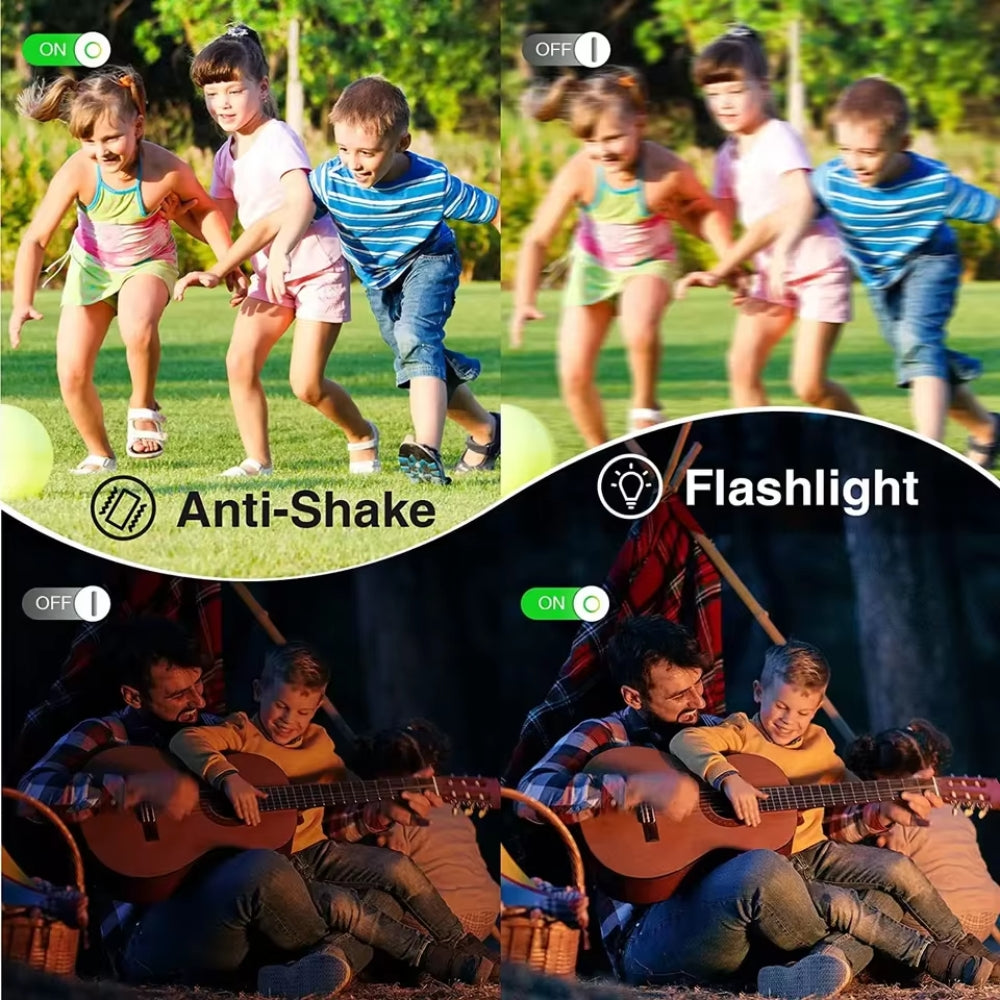 Compact 1080p 44MP Digital Camera with 16× Zoom