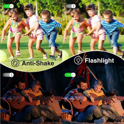 Compact 1080p 44MP Digital Camera with 16× Zoom