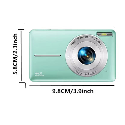Compact 1080p 44MP Digital Camera with 16× Zoom
