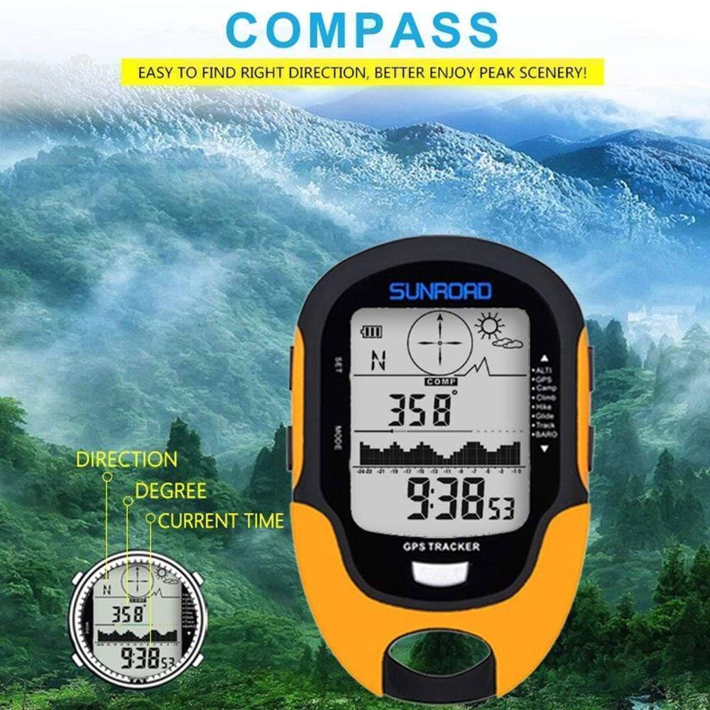 Digital GPS Altimeter Barometer Compass – 4-in-1 Tool