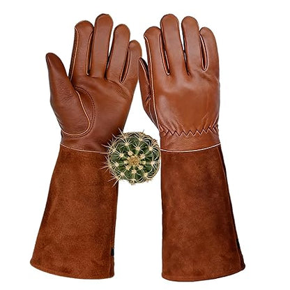 Thorn-Resistant Leather Gardening Gloves