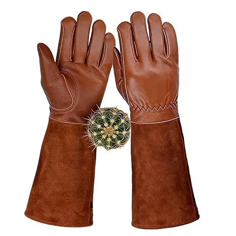 Thorn-Resistant Leather Gardening Gloves