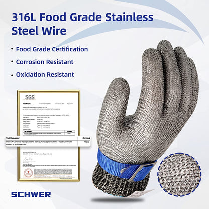 Cut Resistant Metal Glove – Stainless Steel Safety
