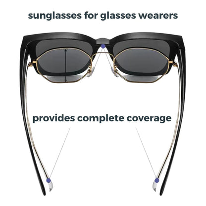 Fit Over Sunglasses - UV400 Protection, Comfortable Over Glasses Fit