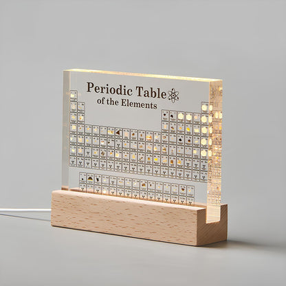 Periodic Table of Real Elements - Educational Acrylic Display