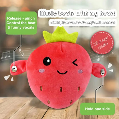 Interactive Music Fruit  Plush Toy