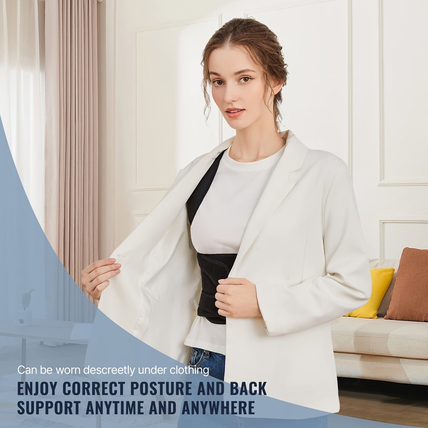 Back Posture Corrector – Adjustable Support for Spine Alignment