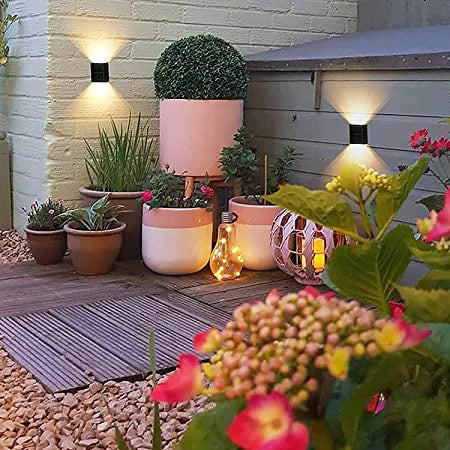 LED Solar Wall Light Warm White IP65 – Wireless for Garden and Terrace