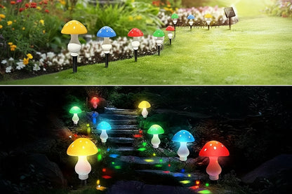Solar Mushroom Garden Lights – 16-Head Outdoor Lawn Decor