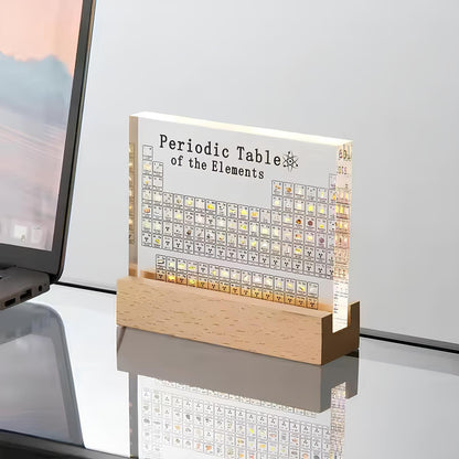 Periodic Table of Real Elements - Educational Acrylic Display