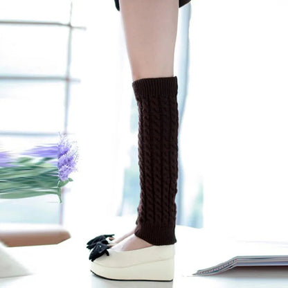 Women’s Knitted Leg Warmers – Autumn Winter Warm Foot Covers