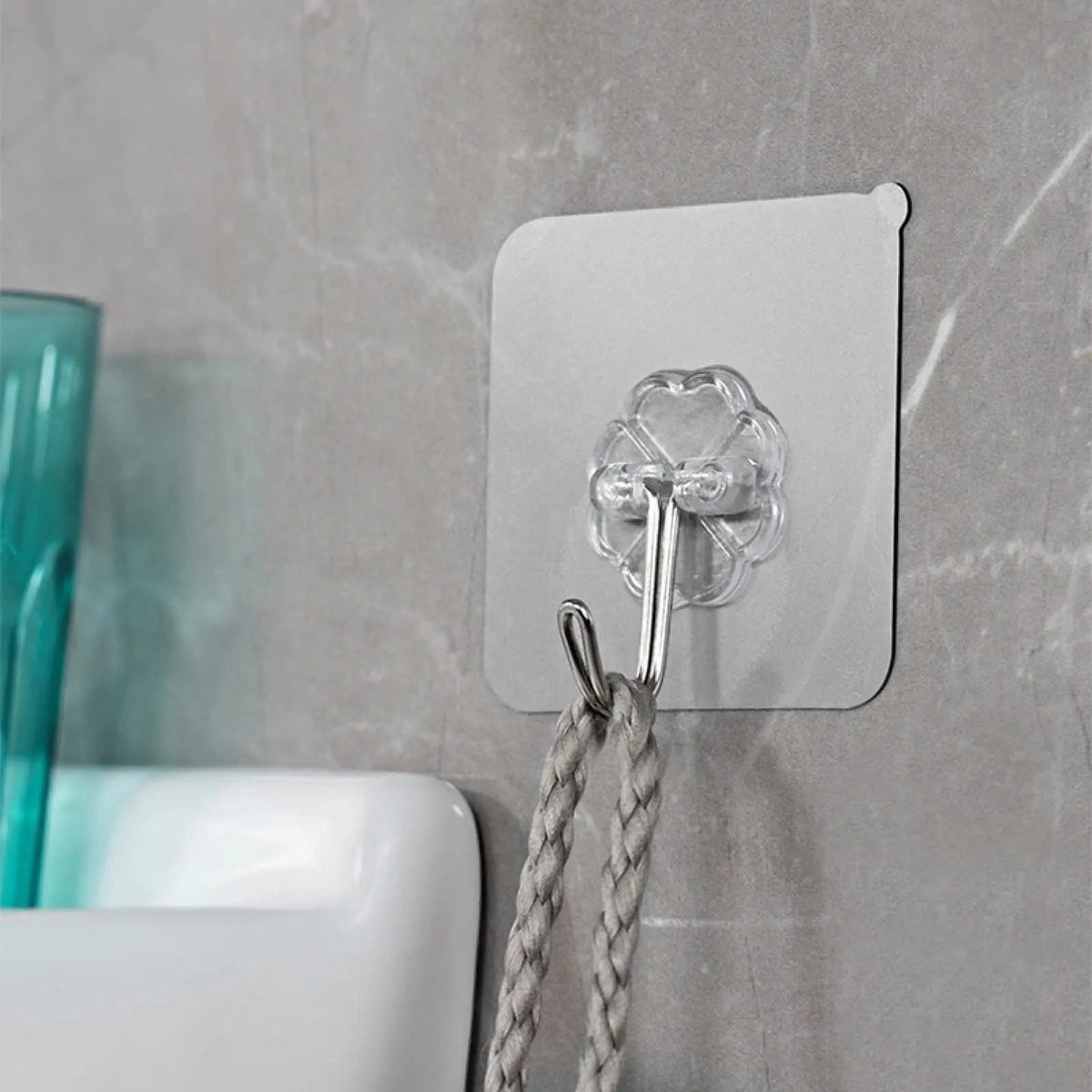 Adhesive Wall Hooks – 10 Pieces