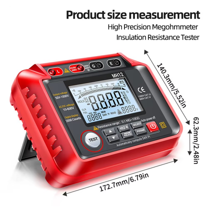 Digital Insulation Resistance Tester Megohmmeter Voltage Meter